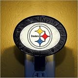 Pittsburgh Steelers Hand-Painted Glass Nightlight