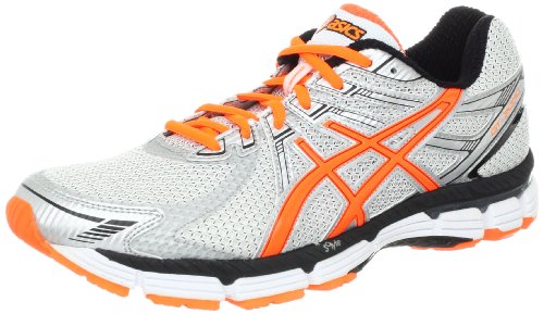 ASICS Men's GT-2000 Running Shoe,White/Safety Orange/Lightning,8 D US