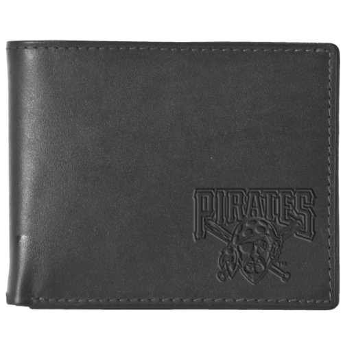 Pangea MLB Pittsburgh Pirates Black Leather Wallet