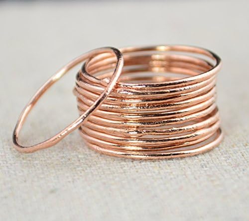HandmadeThin Round Copper Stacking Rings (Sold individually)