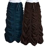 Apparel : XCVI Corduroy Double Shirred Panel Skirt