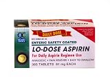 Search : Quality Choice Enteric Coated Lo-dose Aspirin 81mg. Tablet 365 Count ,  Boxes (Pack of 3)