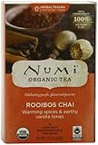 Numi Organic Tea, Rooibos Chai Herbal Teasan, 18-Count Tea Bags (Pack of 3)