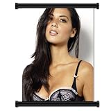 Olivia Munn Sexy Actress Fabric Wall Scroll Poster (16