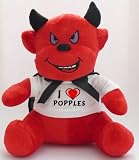 Plush Devil Toy with I Love Popples T-shirt