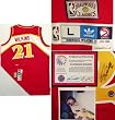 Dominique Wilkins Signed Hawks Red Addidas Swingman Jersey - Atlanta Hawks NBA Basketball