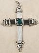 Peruvian Cross or Ornament - Turquoise