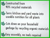 Huge 175 Gallons Mega Composter Home Compost Bin Includes Base