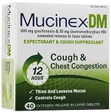 Mucinex DM Expectorant & Cough Suppressant-40 ct. (Quantity of 3)