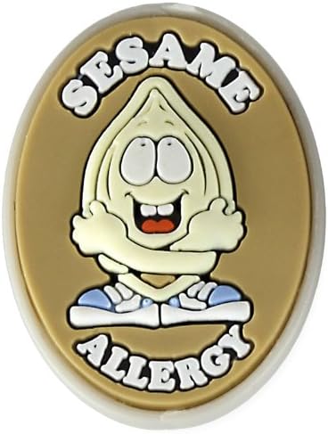AllerMates Sesame Seed Allergy Charm for Multi-Allergy Wristband: Teeni Tahini