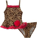 Flapdoodles Baby-girls Infant Leopard Princess Two Piece Suit, Leopard Print, 24 Months