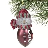 Ohio State All Star Light Up Snowman Ornament (Set of 3)