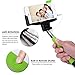 Selfie Stick, Noot Groupie Self Portrait [Battery Free] Extendable Handled Stick with Adjustable Phone Holder Mount & Built-in Remote Shutter Designed for Apple & Android Smartphones [Green]