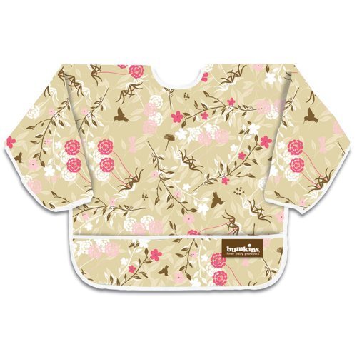 Bumkins Waterproof Sleeved Bib, Flutter Floral