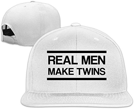 Real Man Make Twins Adjustable Hats Flat Brim Baseball Hat