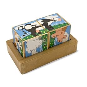 Melissa & Doug Farm Sound Blocks(Batteries not included)