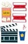 Westrim Paper Bliss Adhesive Embellishments, At The Movies