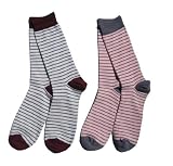 Fancy Stripe Colorful Cotton Socks for men Mens Dress Socks 2 Pair