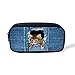 FOR U DESIGNS Fashion Pet Cat Print Casual Pencil Box Pouch for Teen Girls