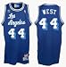 Jerry West Los Angeles Lakers #44 Retro Swingman Adidas NBA Basketball Jersey (Blue)