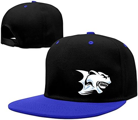 Catroon Ferocious Polar Bear Avatar Adjustable Fashion Sports Cap RoyalBlue