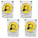 Indiana Pacers NBA 4pc Square Shot Glass Set by Great American Products