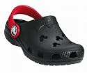 New Kids Crocs Disney Black w Red Childs size 2