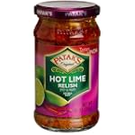 Patak's Hot Lime Relish, Extra Hot, 10-Ounce Glass Jars (Pack of 6)
