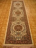 3x10 Ivory Persian Mashad Runner Rug