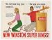 1967 Winston Cigarette Couple Tandem Bike Print Ad (11686)