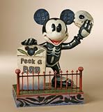 Disney Traditions: Mickey As Skeleton Figurine