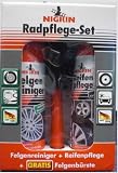 Produkt-Bild: Nigrin 97300 Radpflege Set: 1 x NIGRIN Felgenreiniger &aacute; 300 ml, 1 x NIGRIN Reifenpflege &aacute; 300 ml, 1 x GRATIS NIGRIN Felgenb&uuml;rste