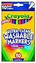 Crayola  Ultraclean Fineline Bold Markers (10 Count)