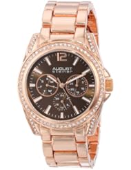 August Steiner Womens AS8075RG Analog Display Japanese Quartz Rose Gold Watch