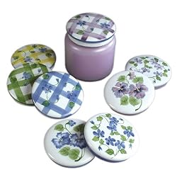 Porcelain Jar Candle Topper 3.5 Inches Diameter (One Topper)
