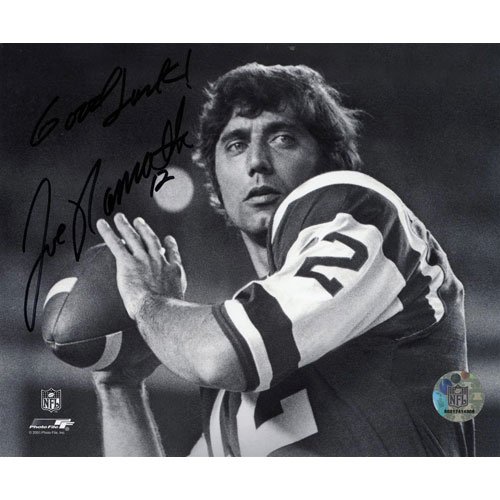 Joe Namath Autographed New York Jets (No Helmet) 8x10 Photo