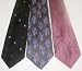 Lot of 3 Mens Assorted Skinny Long Neckties