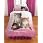 Kitty Love 3 kittens pink hearts single bed duvet cover set