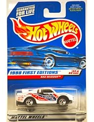 Mattel Hot Wheels 1998 First Editions 1:64 Scale White Bad Mudder Die Cast Truck #033