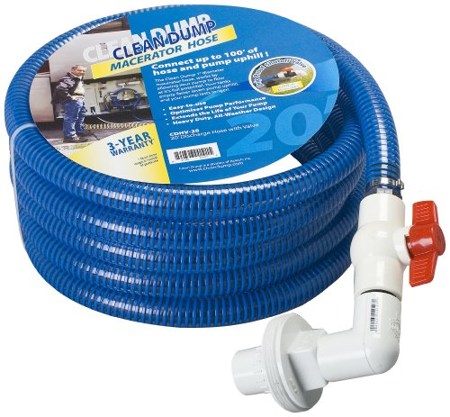 Clean Dump (CDHV-20) 20' Length Discharge Hose with Drip Proof Valve On Sale