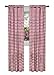 Buffalo Check Panel Window Curtain - 42 Inch Width, 63 Inch Length - Burgundy & Ivory Plaid - Light Filtering Farmhouse Country Drapes for Bedroom Living & Dining Room by Achim Home Decor
