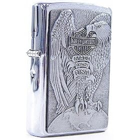 Zippo Harley Davidson Made USA Eagle Lighter H231