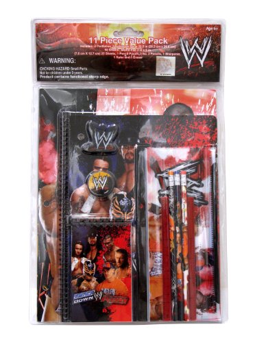 Fab Starpoint WWE 11-Piece School Supply Set, Assorted (SD4347560)