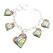 Abstract Heart Charm Bracelet; 8.5