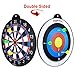 GIGGLE N GO Reversible Magnetic Dart Board For Kids - Excellent Indoor Game, Will Make a Great Boys Gift for Christmas - 1 Fun Kids Game on Each Side, Just Turn It Around and Play a Different Fun Game