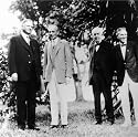 Herbert Hoover (With Henry Ford, Thomas Edison, Harvey Firestone) Art Poster Print - 13" X 19"