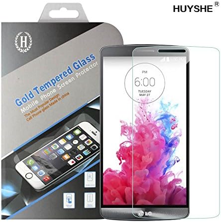 HUYSHE® 2016 Merry Christmas Sale Tempered Screen Protector for LG G3, Highest Quality Premium Anti-scratch Bubble-free Reduce Fingerprint Screen Protector for LG G3 Easy Install 12 Months Warranty 0.3mm Retail Packaging