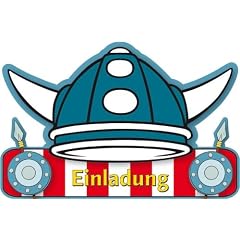 Folat 05560 8 Einladungskarten Wickie
