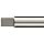 Alvord Polk 155-2 High-Speed Steel Taper Pin Reamer, Left Hand Spiral Flute, Round Shank, Uncoated (Bright)