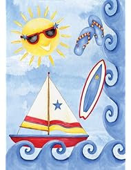 Toland Home Garden Surf and Sail Decorative Garden Flag 112554